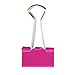 JAM PAPER Colorful Binder Clips - Small - 3/4 Inch (19 mm) - Pink Binderclips - 25/Pack