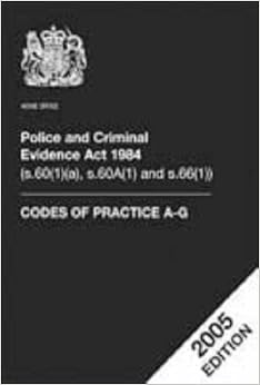 Police and Criminal Evidence Act 1984 (s.60(1)(a), s.60A(1) and s.66(1