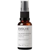 Evolve Organic Beauty - Natural Hyaluronic Acid 200 Serum | Weightless, Oil-Free, Hydrates, Plumps | Pomegranate Extract, Rosewater | Small-Batch, Vegan Clean Beauty (1 fl oz | 30 mL) Package May Vary