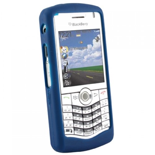 Wireless Xcessories Silicone Sleeve for BlackBerry Pearl 2 8120/8130 - Dark Blue