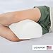 Adjustable Lumbar Back and Knee Sleep Support Pillow - Taller, Wider, with Made in USA Memory Foam
