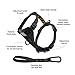 Kurgo Tru-Fit Smart Dog Walking Harness - Comfortable Fit - Adjustable Harness - Reflective Pet Wear - Quick Strap Release - Daily Walk Accessory - Includes Seat Belt Loop - Black - X-Small