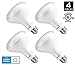 Hyperikon BR30 LED Bulb, 9W (65W equivalent), 5000K (Crystal White Glow), Dimmable, Wide Flood Light Bulb, 120° Beam Angle, Medium Base (E26), UL-Listed - (Pack of 4)