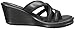 Skechers Women's Rumblers-hapy Dayz At Heart Wedge Sandal,Black Sparkle,7 M US