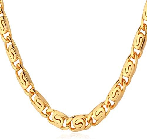 24 Carat Gold Rhodium and Gold Plated Brass Chain for Men_ AVN_1919