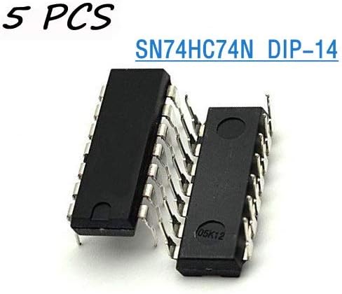 Ebotun 5 PCS SN74HC74N DIP14 SN74HC74 DIP 74HC74 ic chip