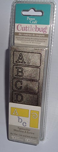 Cuttlebug Alphabet: Typewriter