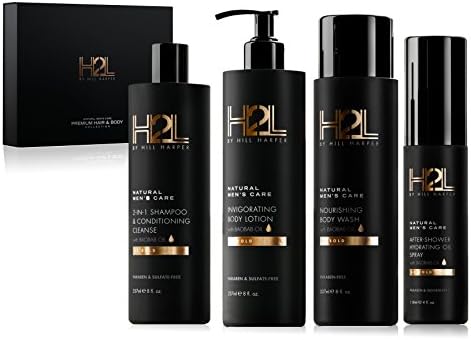 H2l Premium Men S Hair Skin Care Collection Gift Set With