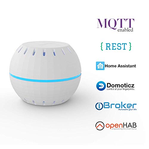 Shelly H&T Humidity and Temperature Wireless Smart Sensor Compact WiFi Hygrometer Monitor Home Automation iOS Android Application
