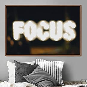 signwin Framed Canvas Wall Art Pressed Quotes 3D...