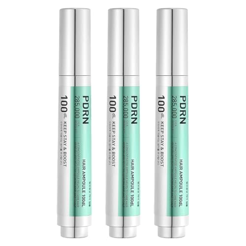 Pdrn Hair Ampoule 100DL, Hair Growth Serum, Suero Para El Crecimiento Del Cabello, Suero De Crecimiento De Los Pelos De Microagujas, Nutre Los Folículos Del Cuero Cabelludo, Fortalece Las Hebras (3 PCS)