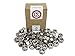 Stainless 1/2-13 Hex Nut (Bolt Lengths Available in Listing), 304 Stainless Steel, 50 Pieces (1/2-13 Hex Nut)