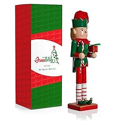 Ornativity Christmas Elf Holiday Nutcracker – Red