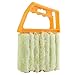 Aremazing Washable Venetian Blind Slat Dust Cleaner Air Conditioner Duster Clean Brush (Orange + Beige)