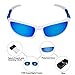 poshei Polarized Sport Mens Sunglasses for Baseball Fishing Golf Running Cycling, P07 Fashion Women Sunglasses and Men Sunglasses with Tr90 Unbreakable Superlight Frame (White&Blue)