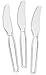 Settings [50 Count] Plastic Clear Knives, Heavyweight Disposable Cutlery, Great For Home, Office, School, Party, Picnics, Restaurant, Take-out Fast Food, Outdoor Events, Or Every Day Use, 1 Bag