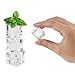Outuxed 48pcs 0.8 Inches Clear Fake Acrylic Ice Cubes Square Shape for Photography Props or Decorations