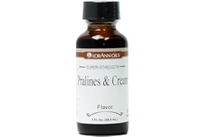 LorAnn Oils Super Strength Flavoring - Used For Candy Making, Flavoring Extracts, Baking, Hard Candy, and Flavor Oils - Bold, Natural Flavors 4X Stronger Than Extracts - Pralines and Cream, 1 fl oz