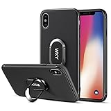 iPhone X Case, iPhone 10 case with Ring Holder, WXY Soft Silicone Skin Bumper Cover Slim Fit for Apple iPhone X 5.8