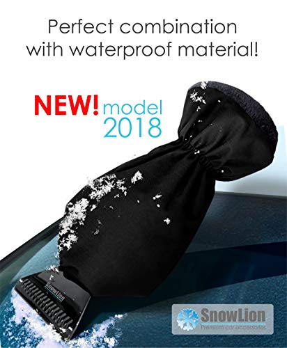 Ice Scraper Mitt For Car Windshield Snow - Auto Winter Scrapers With Glove - Miracle Mitt Scraper For Window Cars - Windshield Scraper Mitten - Car Ice Scraper With Glove