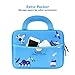 MoKo 7-8 Inch Kid Sleeve Neoprene Case Bag Fits Fire HD 8 Kids Edition 2018, Fire 7 Kids Edition 2019, Fire HD 8 2018, Fire 7 2019, Fire 7 Kids Pro 2021, Fire HD 8 Kids Pro 2021 - Space