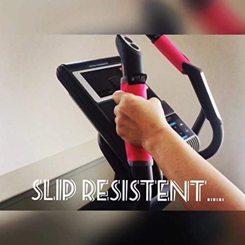 Sweat Grips for the use on Gym Equipment Comfortable Soft Grips with a Silicone Backing for Slip Resistance Natural Chamois w/ Hook & Loop Closure Machine Washable