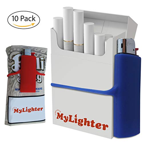 Ultimate Lighter Case Set by My Bondi | Premium Silicone Lighter Sleeves | Wrap Around Tobacco Pouch & Cigarette Case | Fits Most Lighters | Colorful & Durable Lighters Holder Multipack | (10)