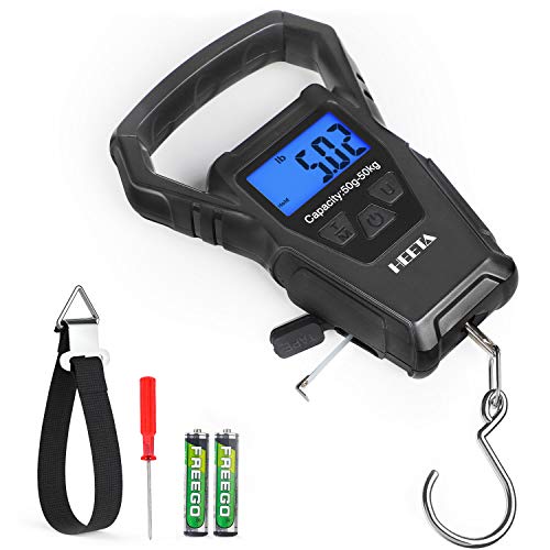 Buy HEETA Waterproof Fish Scale Digital with Backlit LCD Display, 110lb