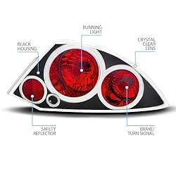 AmeriLite Black Replacement Brake Taillights Set
