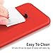 TORRAS [Love Series iPhone 6S Case/iPhone 6 Case, Liquid Silicone Rubber Shockproof Case with Soft Microfiber Cloth Cushion Compatible with iPhone 6 / 6S, Red