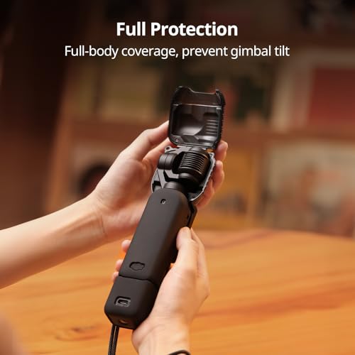 SMALLRIG Kit de funda protectora para DJI Osmo Pocket 4, carcasa rígida y de silicona 2 en 1, carcasa protectora integrada para el gimbal, antitorsión, con correa para la muñeca - 6005