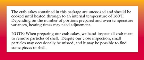 Handy Seafood 3 Oz Savory Bay Crab Cakes (4 pack - 8 cakes total).