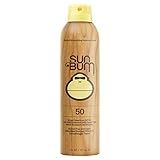 Sun Bum Moisturizing Sunscreen Spray, SPF 50, 6oz Bottle, Oil Free, Hypoallergenic, Packaging May Vary