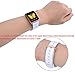 PEAK ZHANG Compatible Iwatch Band 42mm 44mm M/L Women Men Genuine Leather Replacement Strap Compatible iWatch Series 3 Gold/Series 4 Gold Aluminium,White