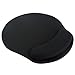 Kobwa(TM) Gourd Shape Thick Foam Cloth Wrist Rest Mouse Pad Mice Mat,Black with Kobwa's Keyring