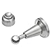 Lizavo DS-002 Stainless Steel Soft-Catch Magnetic Door Stop in Brushed Satin Nickel, Wall Mount-2 Pack