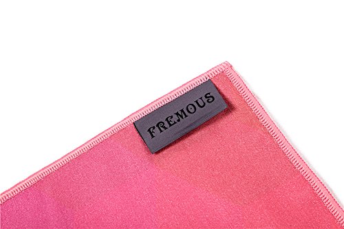 Yoga Towel - Fremous Non Slip Yoga Mats with Corner Pocket Design(72"x25")- Skidless Microfiber Bikram Hot Yoga Towel - Perfect For Hot Yoga, Fitness , Pilates, Sport&Outdoors (flower)