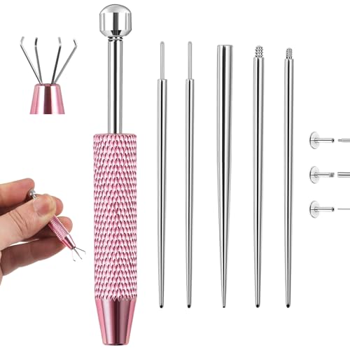 Piercing Ball Grabber Tool for Changing Jewelry - 16G 18G Flat Back Earring Insertion Applicator Tool Piercing Taper Changing Tool Ear Nose Lip Piercing Needle Kit Piercing Taper Insertion Removal Tool