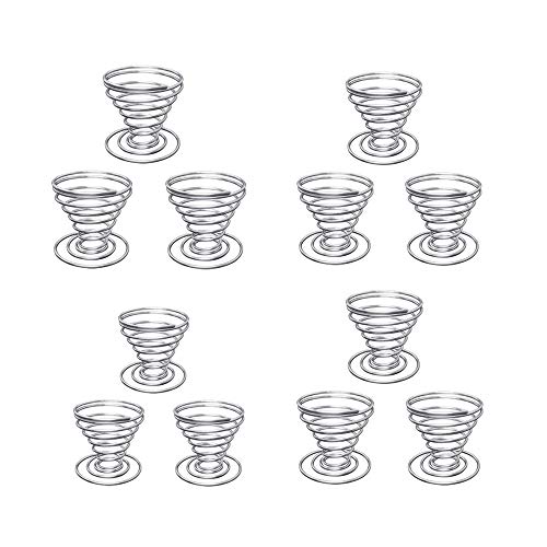 Zoweys air Plant Holder Plant Stand Stainless Steel Wire Silver Airplant Container, Display Stand for Mini Cactus Display and Window Decoration, Used to Hang air Plants Little Tillandsia Artificial