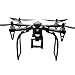 Propellers Props & Action Camera Frame & Lengthen Landing Gear for MJX Bugs 3 B3 Force1 F100 Drone Accessories Parts (Black)