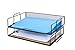 Stackable Metal Desktop File Organizer Trays, 2 Metal Mesh Organizers Included, Perfect for Home or Office Organization, Store Binders, Folders, Papers, Files, Books, and More