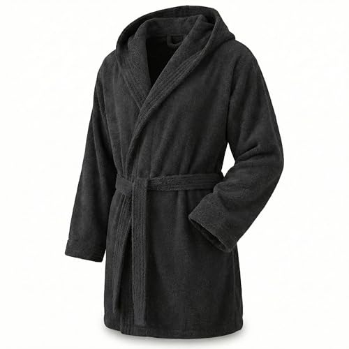 Top Towel - Elegant - Bademantel für Damen und Herren 100% Baumwolle, 500 g/m² - Option mit oder ohne Kapuze - Weich und saugfähig für Dusche, Spa und Pool