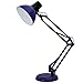 ToJane Blue Desk Lamp, Adjustable Swing Arm Small Desk Lamp for Bedrooms,Flexible Clamp Table Lamp