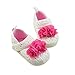 DZT1968® Baby Girl Knit Soft Sole Shoes Prewalker Socks Sneakers with Flower (12~18 Months)