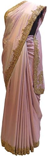 SMSAREE Women's Silk Saree with Blouse Piece (C1022_Purple)
