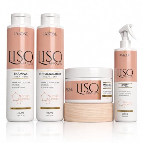 Lakose Kit Liso Absoluto Efeito Liso e Anti Frizz 4 Itens