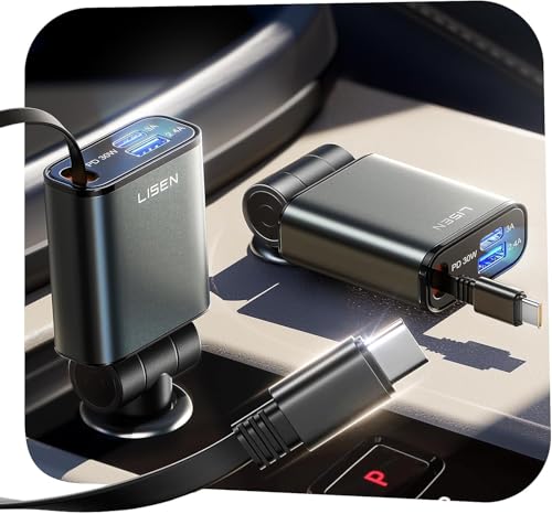 Caricatore Auto USB C 57 W [2025 Super Mini] Accendisigari USB C [75% Più Piccolo] Ricarica Rapido Caricabatterie, Regali per Lui fit iPhone 16 15 14 13 12 Pro Max iPad Galaxy S25 S24 Ultra
