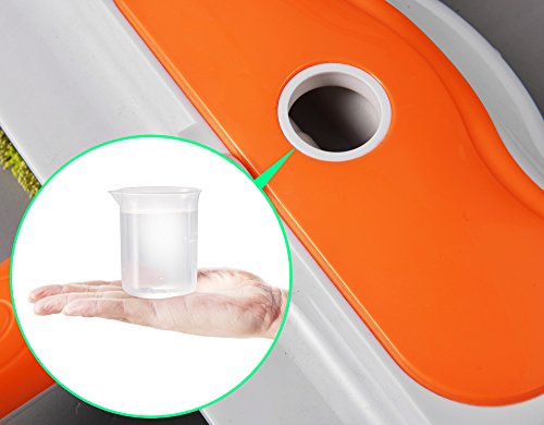 Armati 2-Speed-Mode Microfiber Auto Mop - One Key Control 360°Rotating Mop Multi-function Household Detachable Cleaning Tools - for Polishing, Mopping, Sweeping - Orange - Thumbnail 5