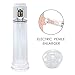 Mixfun Penis Vacuum Pump with 4 Suction Intensities for Stronger Bigger Erections, Rechargeable Electric Male Enhancement Penis Growth Pump Penis Enlarge Air Pressure Device with 2 Spare Seals