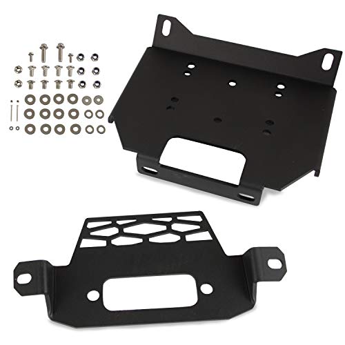 Winch Mount Plate Bracket Kit Compatible with Polaris RZR XP 1000